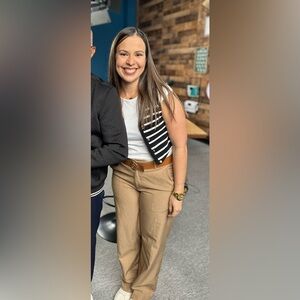 Banana Republic Tan Dress Pants- Sculpted Strech - Size 4PT- Work Pants